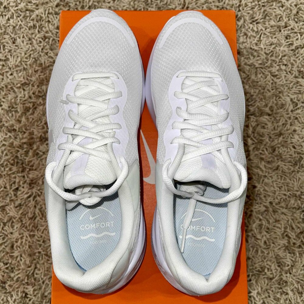 Nike Women's Revolution 7 Road Running Shoes White FB2208-100, Size 9 (New) - Picture 6 of 16